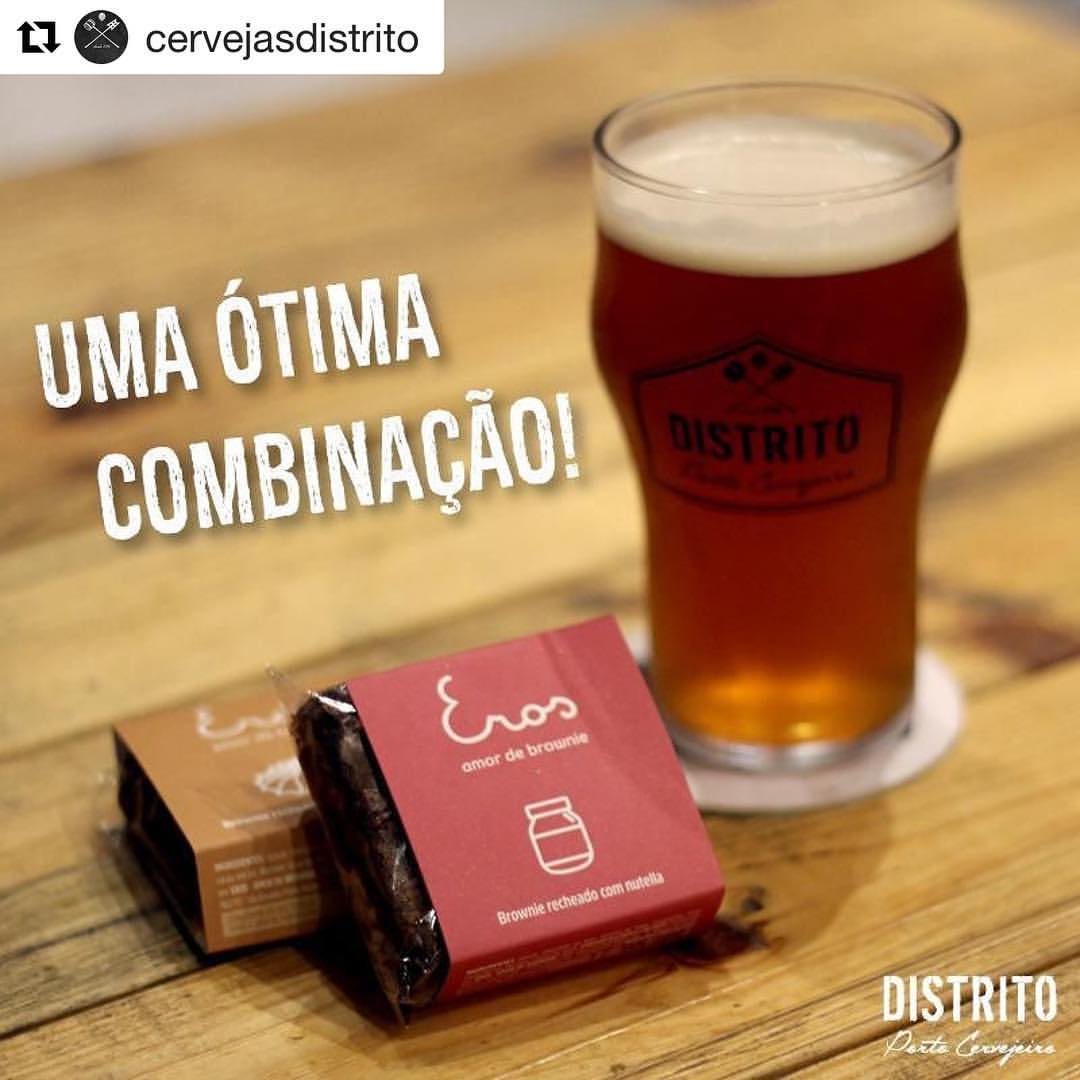Eros brownies e cerveja da Distrito